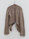 OUDE WAAG Fall/Winter 2025 Chunky Ribbed Knit Cardigan OW-OW-25AW-KT10A2GY830-KWH Mineral Grey